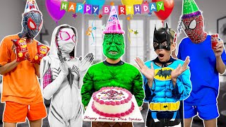 PRO 5 SPIDER-MAN Team || Hey ALL Superhero, Prepare Special A Birthday for Hulk - by Bunny Life