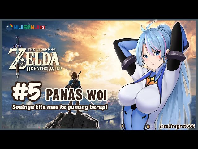 【#5 The Legend of Zelda: Breath Of The Wild】Second Divine Beast?! Volcano!【NIJISANJI ID】のサムネイル