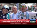 EMOCIONANTE CARAVANA ALBICELESTE camino al estadio de ATLANTA
