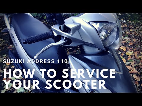 Suzuki Address 110 - HOW TO SERVICE YOUR SCOOTER