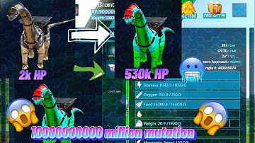 Ark Mobile | How To Make 530k HP Bronto | Bug Stat Tame #2