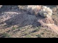 Dynamite explosion for constructing roads