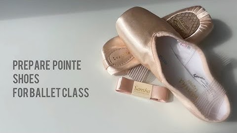 Kind of ASMR. Prepare pointe shoes for ballet class. No talking, no music