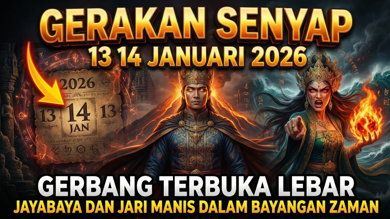 GERAKAN TAK TERLIHAT !! 13 14 JANUARI 2026: JAYABAYA DAN JARI MANIS DALAM BAYANGAN ZAMAN