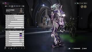 warframe VALKYR PRIME 2nf skin fashionframe with details