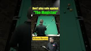 Don&#39;t play safe against The Magician #efrenbatareyes #efrenreyes #trickshots #pool