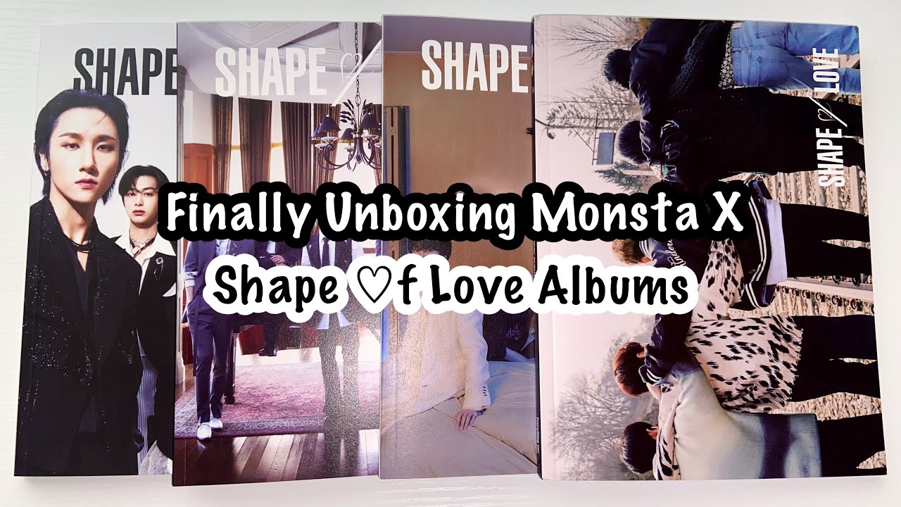 unboxing monsta x shape of love albums