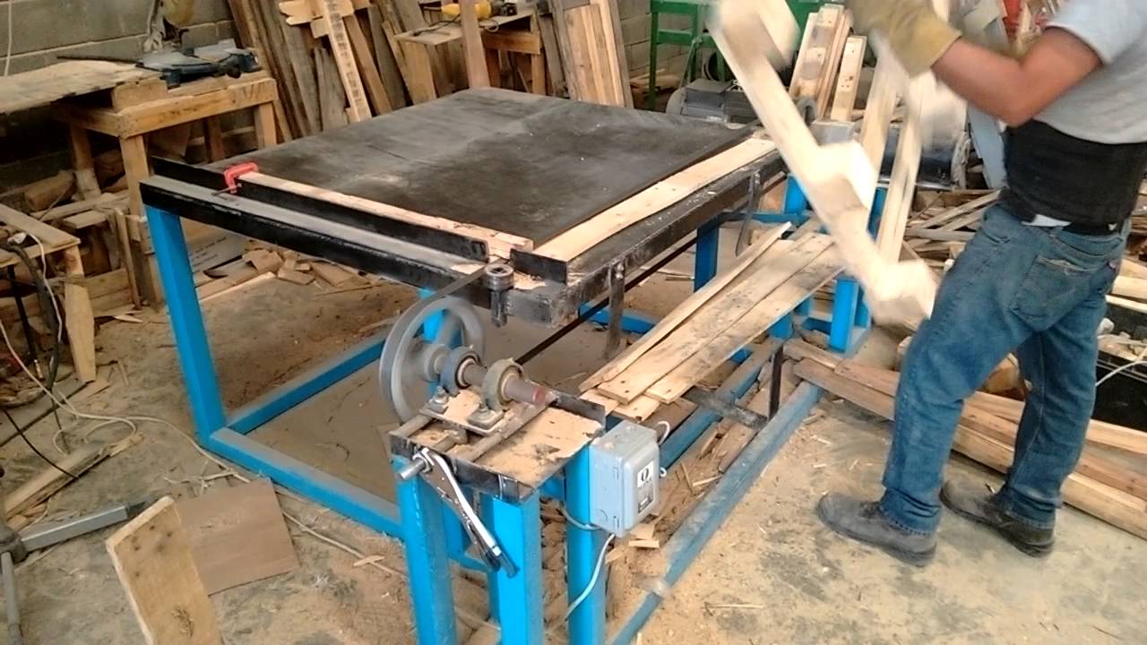 Maquina Desarmadora de pallet tarimas en venta - YouTube
