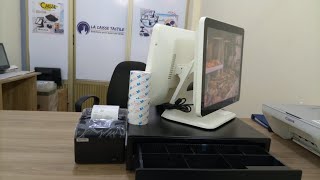 la caisse tactile double écran installation de systèm caisse tactile, logiciel et accessoires