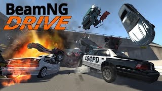 Creating the Biggest Highway Crashes! - BeamNG Drive Gameplay - Realistic Highway Crash screenshot 5