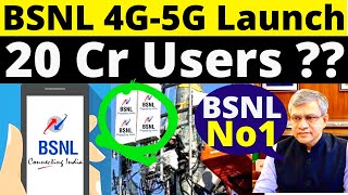 BSNL 4G 5G Service Launch in India 2022 | BSNL 20 Crore Users in India 2022 | BSNL 5G Launch News