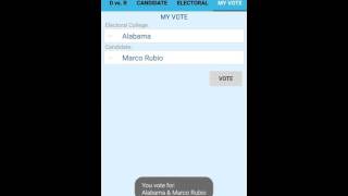 US Presidential Election 2016 voting application screenshot 2