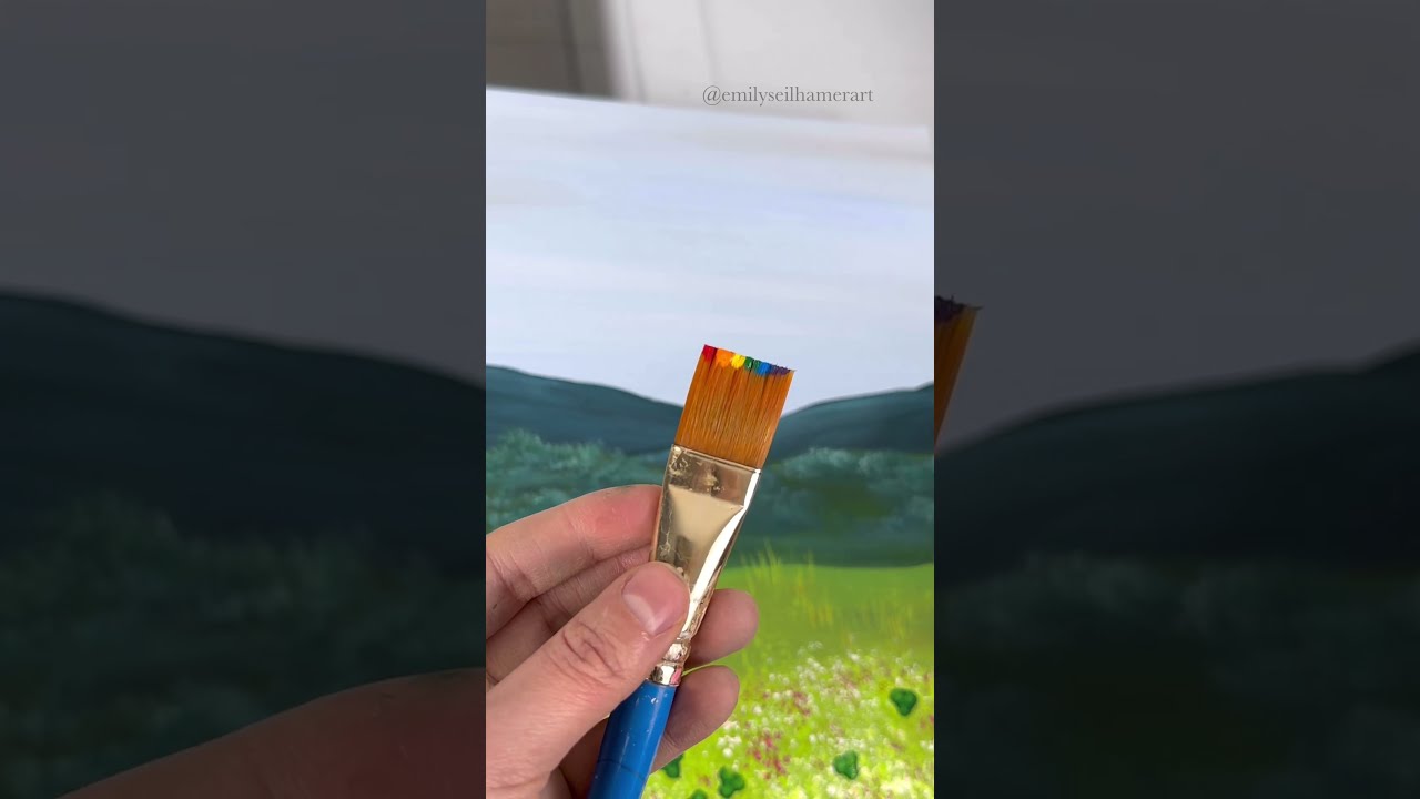 Painting a rainbow! 🌈 🎨 #easypainting #tipsandtricks #beginnerfriendly #rainbow #rainbows