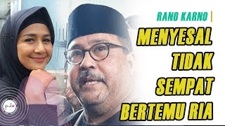 Rano Karno Sempat Tak Diizinkan Ria Irawan untuk Bertemu Dengannya Semasa Perawatan