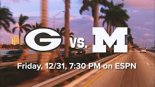 College Football Playoff semifinal: Hype video for Michigan vs Georgia in 2021 Orange Bowl