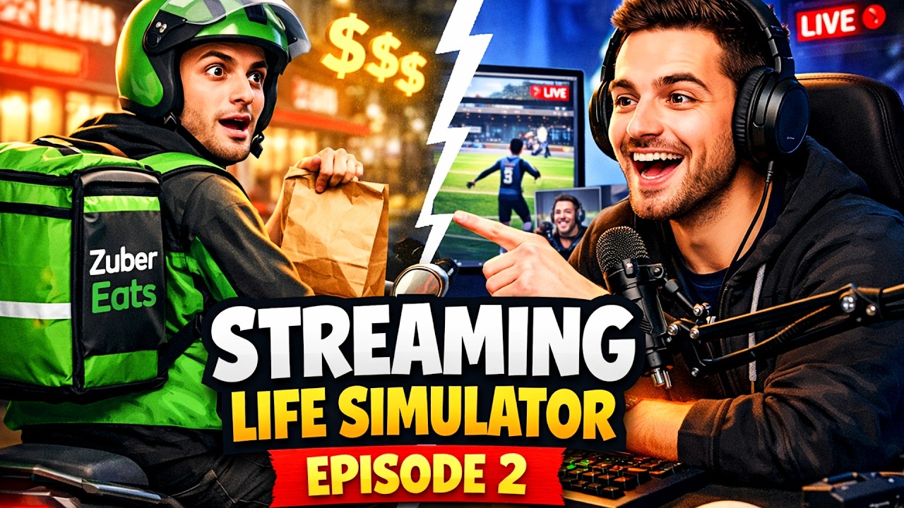 I Worked for Zuber Eats? | Streamer Life Simulator Ep. 2!