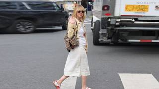 Jennifer Lawrence Offers Her Own Chic Take on the Ballet Sneaker Trend