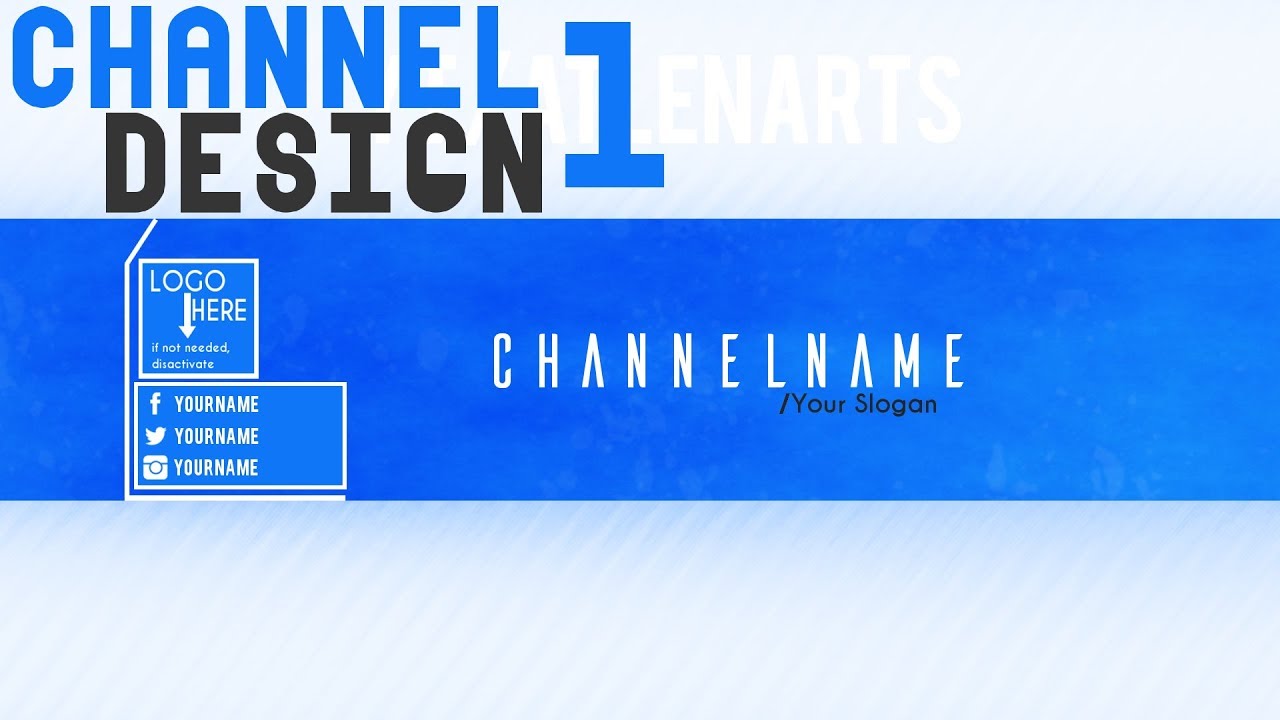 CHANNEL DESIGN - GIMP TEMPLATE FREE /1