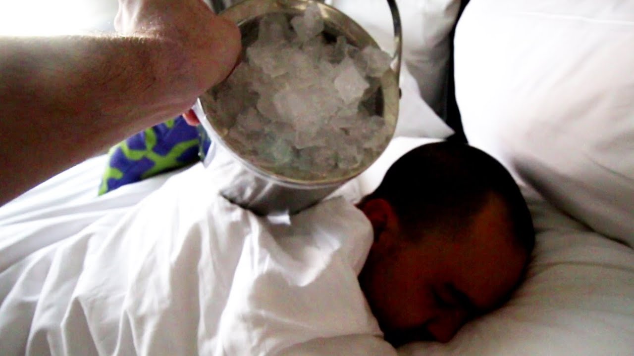 Ice Wake Up Prank YouTube