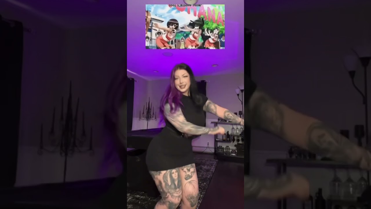 Here’s 100% and it’s way too much jumping for me😅🖤 #animedance