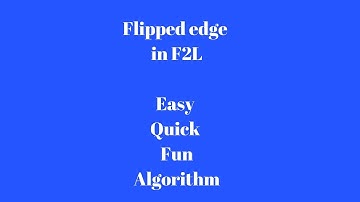 Flipped edge : F2L Case