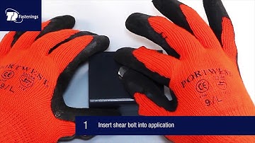 TR Security Fasteners - Shear Bolt Installation