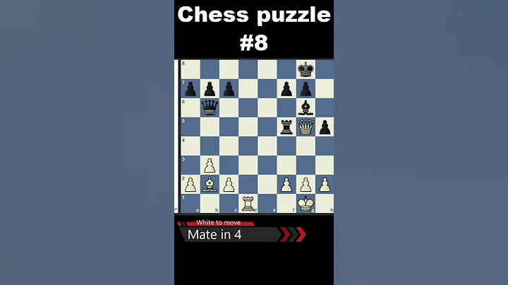 【Chess Daily | CD】chess puzzle #8 White mate in 4