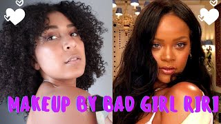I tried Following Rihanna's Vogue Makeup Tutorial
