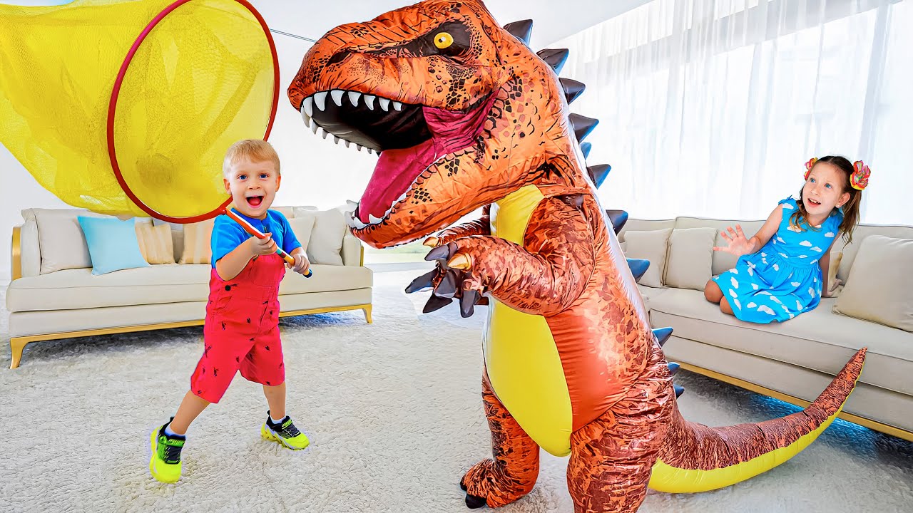 Оливер надувает все волшебным насосом