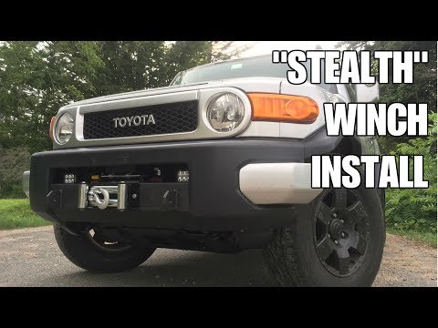 Fj Cruiser Winch Install With Us Off Road Winch Mount Bumper Youtube