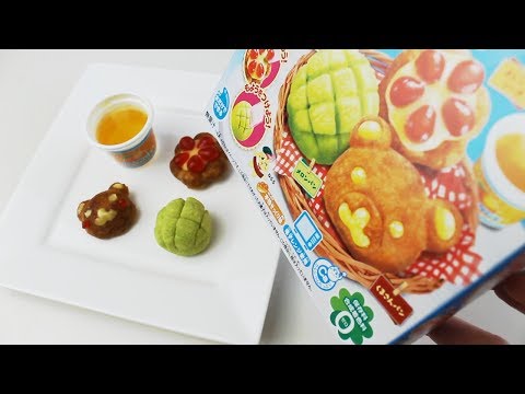 [DIY Kit] Popin Cookin - Fresh Bakery: Melon Pan, Bear Cream Bread and Strawberry Danish | Kracie
