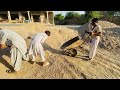 Sand and gravel are being collected to form the block#bashirsaivra