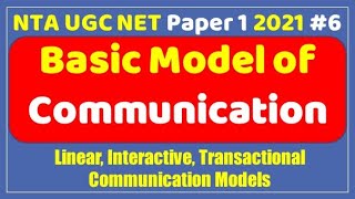 Nta Ugc Net Paper 1st- Communication II Model, Linear, Interactive, Transactional Communication screenshot 1