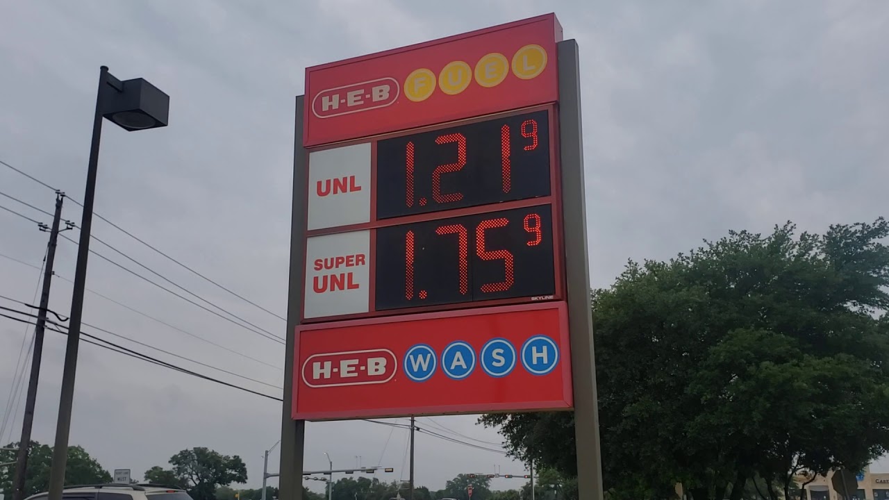 Lowest Price Fuel US? 1.21 HEB YouTube