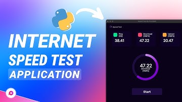 How to Create Internet Speedtest App Using Python | Python Tkinter Project
