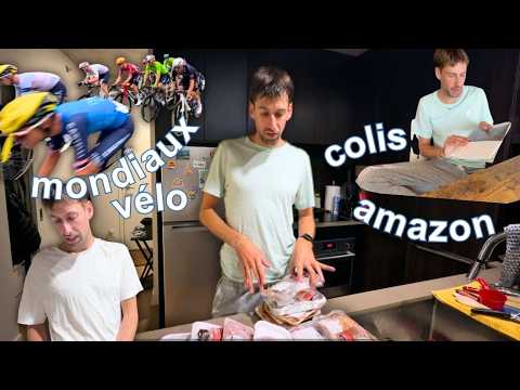 Début des matins frisquets, colis Amazon, commande Food Hero et championnat du monde de vélo!