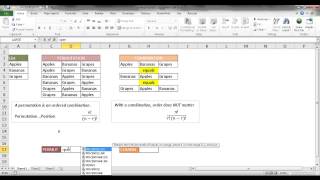 Use the PERMUT and COMBIN Functions