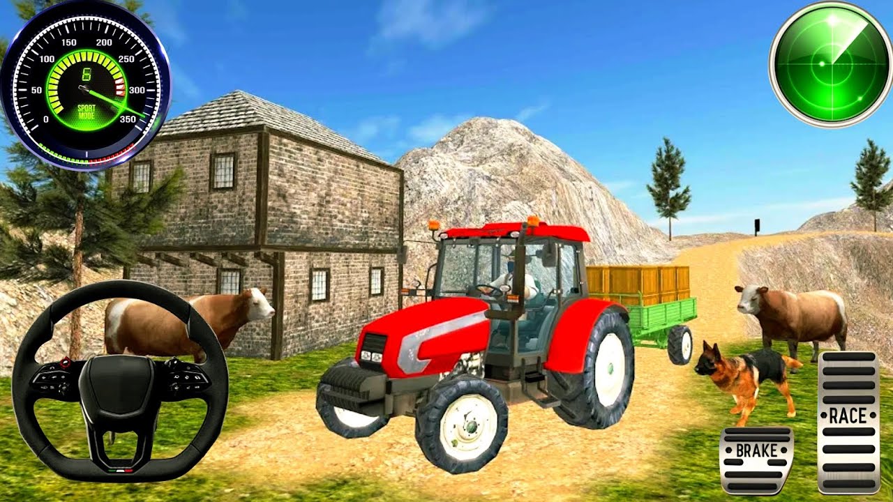 Modern Tractor Farming Driving Simulator 3D - New Tractor Games - Android Gameplay