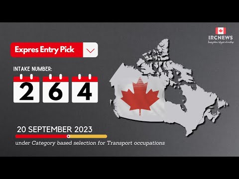 Express Entry Pick bearing Intake number 264 on 20 Sept 2023 under Category based selection