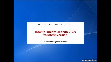 How to update Joomla! 2.5.x to latest version