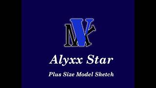 Alyxx Star Plus Size Adult film Star Portrait Sketch Nude art Naked fashion onlyfan Reddit #art