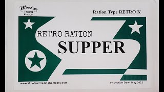 !!First Look!!  Minotaur Trading Co Retro Ration K Supper