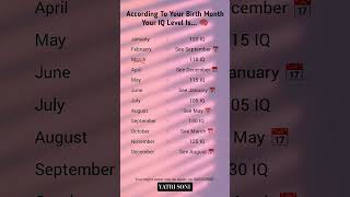 Tumhara IQ Level Kya Hai? 😎 Apna Birth Month Batao!