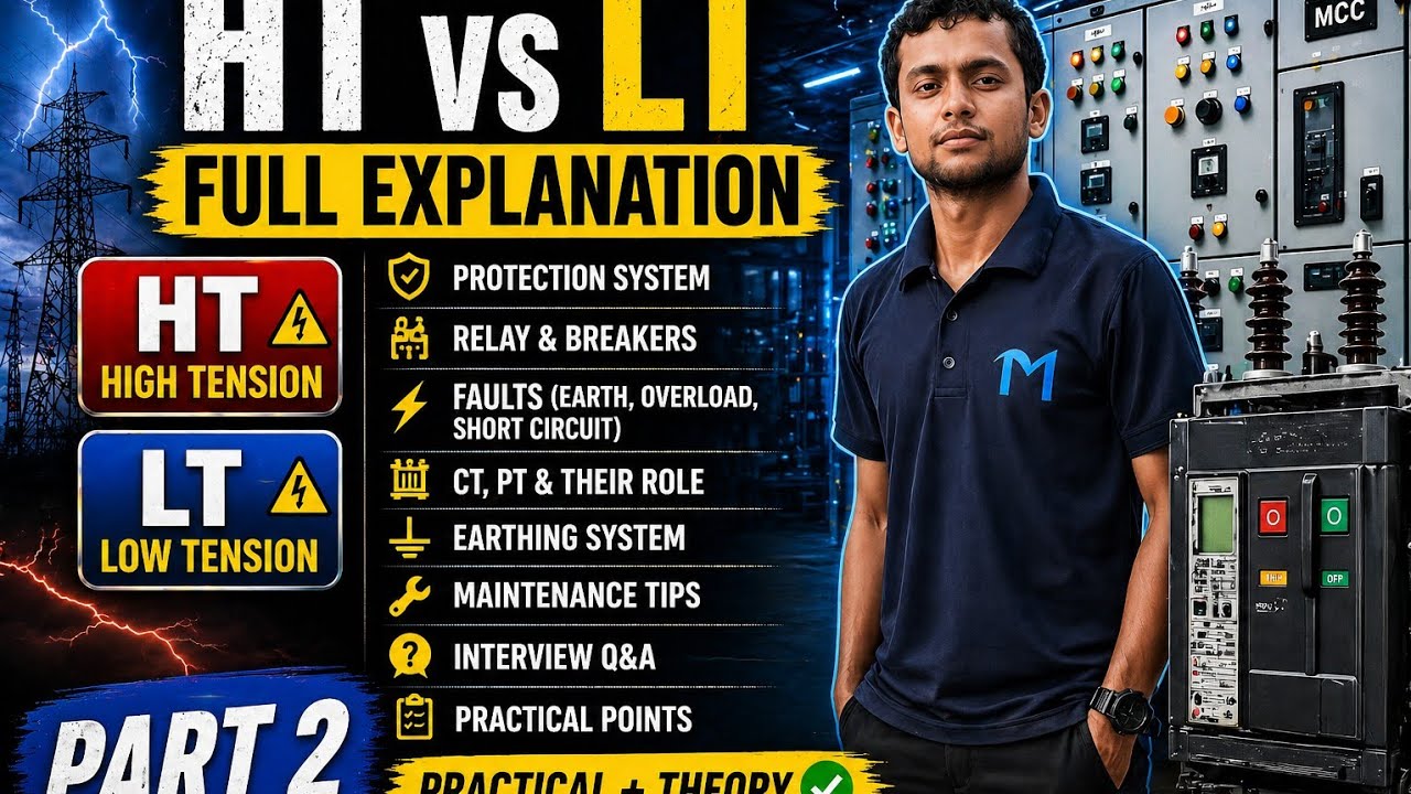 HT vs LT, Relay, Breaker,Explain (Part 2) Protection System Full ...