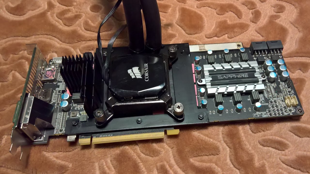 DIY MOD plate for AIO water cooling R9-290 GPU - YouTube