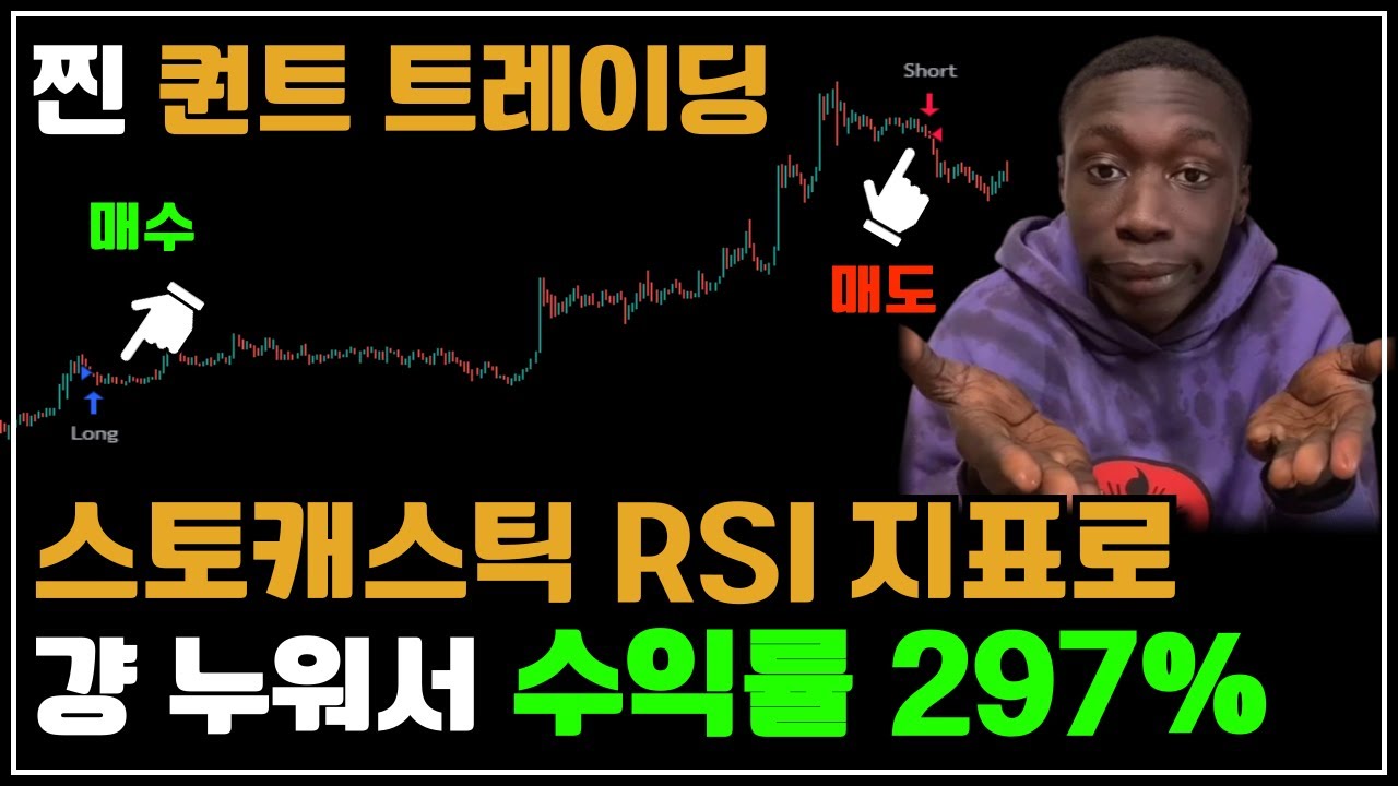 ⁣20. 스토캐스틱 RSI 비밀 최초로 알려드립니다! 1년만에 3배 수익