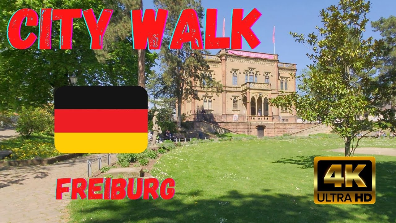 Freiburg - City Walking Germany 🇩🇪 ✨ [4K HDR ASMR] April 2022