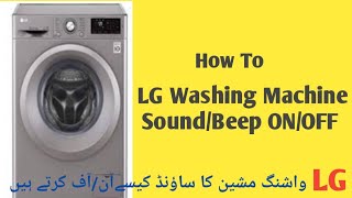 LG washing Machine.Sound.Beep ON/OFF Resimi