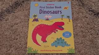 Usborne First Sticker Book Dinosaurs