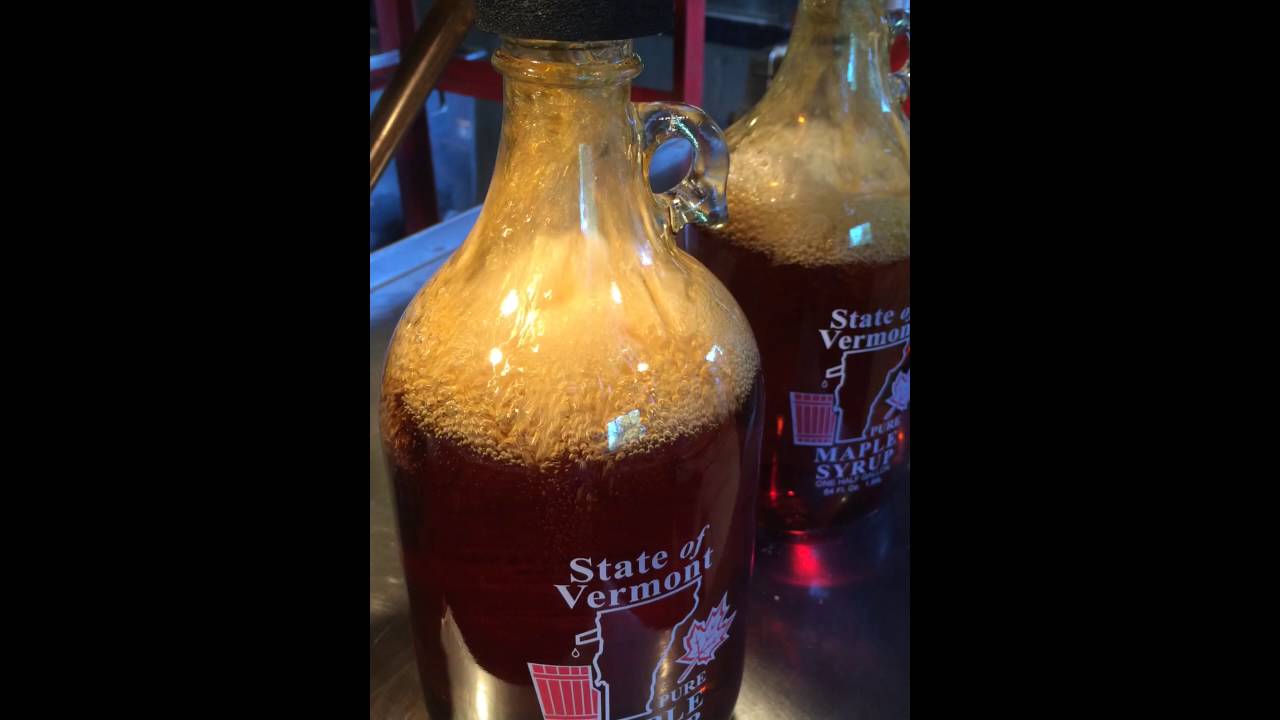 Bottling Maple Syrup into Glass ! YouTube